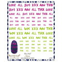 Sha-Nail More 写ネイル ネイルシール Lettering Fonts (girl) / レタリングフォント(ガール) MTAKE-002