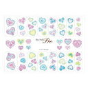 Sha-Nail Pro 写ネイル ネイルシール ハートレース 朝焼けの湖 HL-009