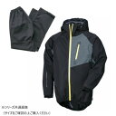 NANKAI ストレッチパーカージャケット(パンツ付) SDW-9104 XXL ブラック/ガンメタ
