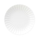 光洋陶器 花伝 かすみ 白 24cm丸皿 56100000