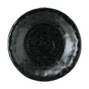 光洋陶器 花伝 ゆず黒耀 石目5.0皿 51535012