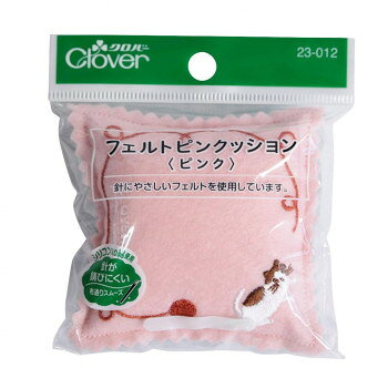 クロバーのピンクッションの中わたにはシリコン加工を施していますので、針のすべりがスムーズになります。サイズ75×75×30mm個装サイズ：9.1×10.5×3cm重量個装重量：11g素材・材質フェルト:ポリエステル100%中綿:ポリエステル100%(シリコン含浸)生産国日本fk094igrjs