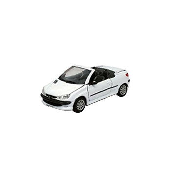 ホンウェル 1/43スケール プジョー 206CC ホワイト オープントップ 421670