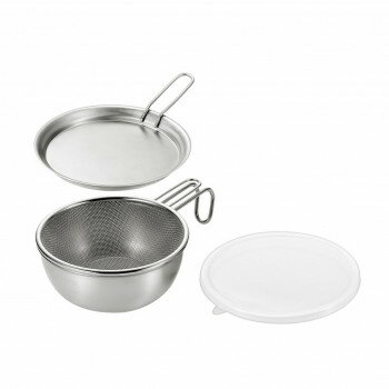 燕熟の技 シェラカップ・ボウル15cm・手付きザル・蓋トレー・シリコン蓋 EJSB-600
