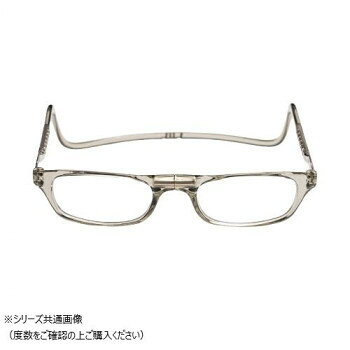 オーケー光学　老眼鏡クリックリーダー レギュラー GR クリアグレー+3.50