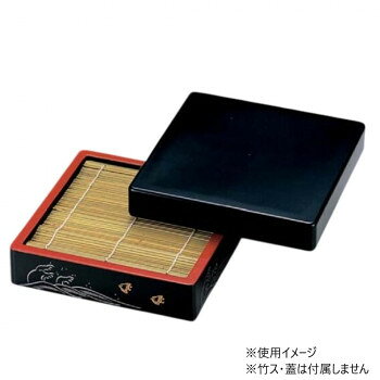 そばを盛るのに最適です。※蓋、竹スは別売りです。サイズ198×198×50mm個装サイズ：20×20×15cm重量個装重量：750g素材・材質ABS樹脂仕様底板無し生産国中国fk094igrjs