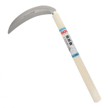 やわらかい草刈りに最適です。サビにくいステンレス製です。サイズ全長:380mm個装サイズ：39.2×18.5×5.6cm重量約130g個装重量：134g仕様刃渡り:180mm柄の長さ:330mm生産国中国fk094igrjs