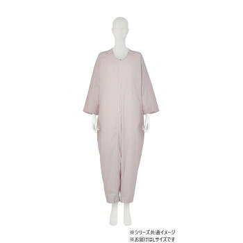 ご本人では開けにくいアイデアホックを使用した介護用つなぎねまき。アイデアホックが表から見えないデザインを採用。腕に袖を通しにくい方に最適。おむつ交換がしやすいように股ファスナーを配置。アイデアホックを足元にまとめることで、ホックに触れにくくしました。サイズ身長:160〜175cm、胸囲:96〜104cm、ヒップ:92〜100cm個装サイズ：41.3×26.9×3.1cm重量個装重量：530g素材・材質ポリエステル65%、綿35%生産国フィリピンfk094igrjs