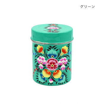 カシミールペイント シリンダーBOX グリーン 32523811355
