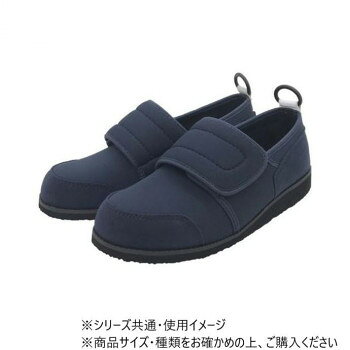 ストレッチ性のあるゴムスポンジで、やさしい履き心地になっております。大きく開く履き口で脱ぎ履きが楽です。面ファスナーで容易に着脱できます。かかとには着用をサポートする指リングが付いております。サイズ24.0〜24.5cm個装サイズ：30.0×20.0×12.0cm重量個装重量：660g素材・材質ポリエステル・ゴムスポンジ底材:合成底仕様足囲(ワイズ):3E生産国中国fk094igrjs