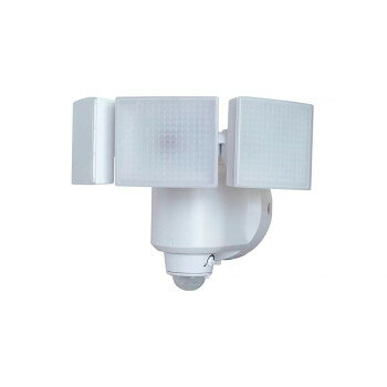 高輝度白色LEDを搭載した明るいセンサーライト。明るさで反応する検知センサーとLEDライトの照射時間の設定が可能です。※LEDの交換はできません。※防水性能について、本機は軒下など、できるだけ雨、風や日光が直接当たらないところに設置してください。サイズ外観寸法:約H187×261×190mm(クランプ部除く)個装サイズ：21×20×20cm重量約950kg(クランプ部除く)個装重量：1300g仕様明るさ:3000lm照明LEDパネル:3灯高輝度白色LED後方にも照射可能LED:電球色LED78個(左右26個×3)・全光束:3000lm検知センサー:焦電型赤外線センサーセンサー検知エリア最大検知距離:約12m(検知範囲:約120度)・最大検知範囲:約180度(検知距離:約6m)点灯保持時間:約5秒〜5分明るさセンサー調整機能:周囲が明るくても暗くても点灯/周囲が暗い時のみ点灯(周囲の明るさ5lx以下)クランプ使用時取付可能サイズフェンス・角柱厚み:約38〜110mmマスト径:Φ約38〜90mm防水性能:IPX5使用温度範囲:マイナス20〜プラス45度電源:AC100V・50/60HzACコード:約3.2m消費電力:30W(待機時0.6W以下)付属品アンカー×3取付ねじ×3クランプ×1蝶ナット×1L字金具×1L字金具キャップ×1生産国中国fk094igrjs