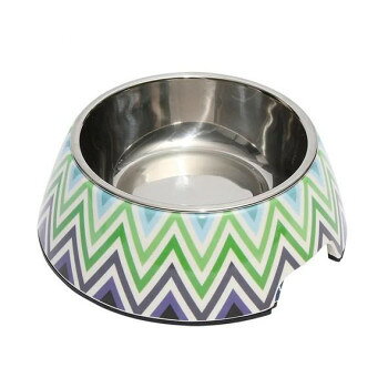 食洗器使用可能、高耐久、BPAフリーの安心してご利用いただけるペット用食器です。「フォレスト」は、針葉樹林を幾何学的にデザインしています。【注意事項】※本製品はペット用食器です。本来の用途以外には使用しないでください。※食洗器をご使用いただけます。※正しい給餌量を守ってご使用ください。※誤飲やいたずらを防ぐため飼い主様の目の届く場所で使用し、壊れかけた場合は直ちに使用を中止し新しいものに交換してください。※飲み込んでも害のない素材を使用していますが、万一誤飲した時は獣医師に相談してください。※幼児やペットの手の届かない場所に保管してください。サイズ14×14×5cm、内寸:10×10×3cm個装サイズ：14×14×5cm重量214g　個装重量：214g素材・材質メラミン、ステンレス仕様容量:180cc生産国中国fk094igrjs