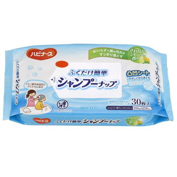 水やタオルを使わずに、ふくだけで汚れやフケ・かゆみを取り除き、髪と頭皮を健やかに保つ簡単シャンプー用ウェットティシュです。入浴・洗髪ができない時の頭皮や毛髪の清浄、介護のお手入れ時にご活用ください。植物性エキス配合の洗浄成分がいきわたり、爽やかさを保ちます。厚手で大判サイズのウェットティシュなので頭部を包み込むようにお使いいただけます。ほのかなシトラスの香りで気持ちも一緒にリフレッシュします。※お肌に異常が生じていないかよく注意してご使用ください。※お肌に合わないときは、ご使用をおやめください。特にアルコール過敏症の方はご注意ください。※使用中、又は使用したお肌に直射日光があたって、赤み・はれ・かゆみ・刺激・色抜け(白斑等)や黒ずみ等の異常が現れた場合は、使用を中止し、皮フ科専門医などへご相談ください。そのまま使用を続けますと症状が悪化することがあります。※染毛されている方は、ご使用の際あらかじめ目立たない部分でご確認の上、ご使用ください。※眼や粘膜および傷口には使用しないでください。※眼に入った場合はすぐにきれいな水で洗い流してください。※中身の乾燥を防ぐため、ご使用後はしっかりとシールをしめ、なるべく早めにご使用ください。※乳幼児の手の届かないところに保管してください。※直射日光のあたる場所や、高温のところには保管しないでください。※電子レンジ、おしりふき温め器などを使用して、温めてのご使用はおやめください。※このティシュは水に溶けませんので、トイレには捨てないでください。サイズ個装サイズ：23.7×13.2×4.0cm重量個装重量：330g素材・材質レーヨン、PET、PP、PE仕様成分:水、エタノール、グリセリン、ウイキョウ果実エキス、ボタンエキス、セイヨウハッカ葉エキス、PCA-Na、PEG-60水添ヒマシ油、BG、メチルパラベン、香料生産国日本fk094igrjs