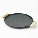 グラスロック グリドルパン デュアル 木製ハンドルつき 38cm Glasslock Griddle Pan DUAL With Handle 38cm