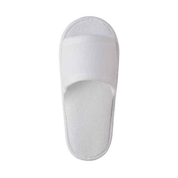 【送料無料】（まとめ） TANOSEEソフトニットスリッパ 子ども用 ホワイト 1パック（5足） 足サイズ：約..