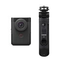 【送料無料】キヤノンコンパクトデジタルカメラ PowerShot V10 BK トライポッドグリップキット ブラック 5947C013 1台