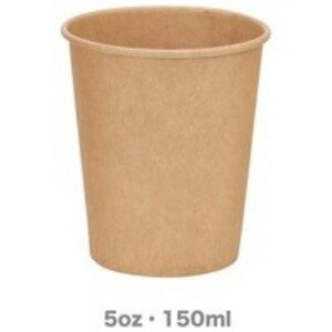 （まとめ）サンナップ 未晒しカップ150mL 100個（×5セット）