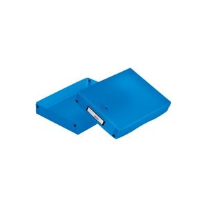 （まとめ）LIHITLAB AQUA DROPs デスクトレー トレイ A-5040-8青【×10セット】