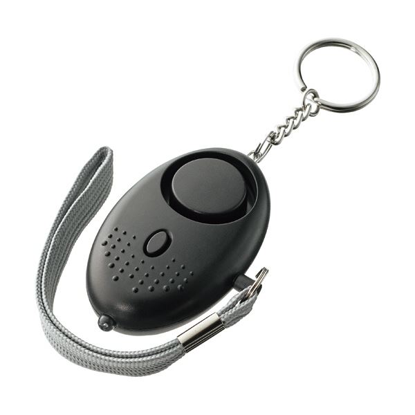 【送料無料】（まとめ） 明晃化成工業大きな音の防犯ブザー（LEDライト付） ブラック KBB96-BK 1個 【×5セット】