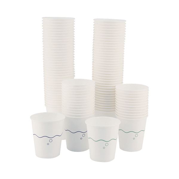 【送料無料】（まとめ） ファーストレイト うがい用紙コップ なみブルー＆グリーン 150ml（5オンス） FR-5352 1箱（1000個） 【×5セット】