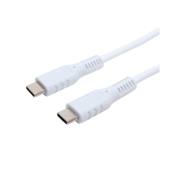 （まとめ） ナカバヤシ ミヨシUSB Type-Cショートケーブル ホワイト 0.3m USB-YM030W 1本 【×5セット】