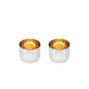 【送料無料】燕熟の技 感温ぐい呑み 赤富士 内金メッキ(桜柄入り)2PC EJG-800