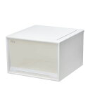 【送料無料】天馬 Fits フィッツケース 45-45L 幅45×奥行45×高さ30cm ホワイトクリア