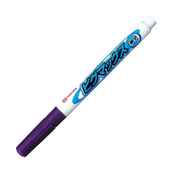 （まとめ）サクラクレパス 水性マーカー ピグマックス 細字 むらさき ZPK-S#24 1本【×50セット】