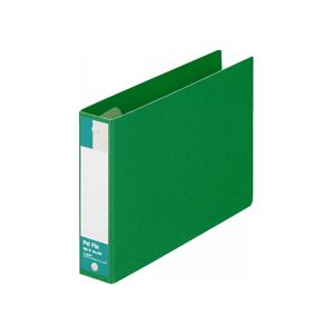 【送料無料】（まとめ） ライオン事務器ペットファイル B6ヨコ 2穴 180枚収容 背幅35mm 緑 No.60-B6E 1冊 【×5セット】