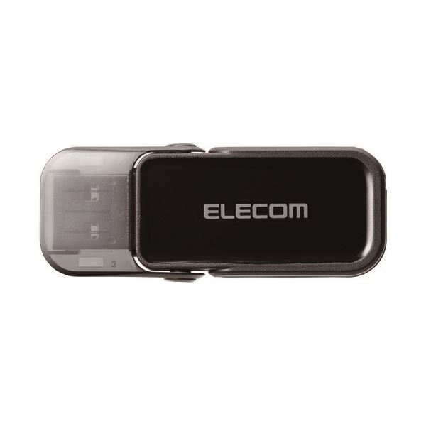 【送料無料】エレコム フリップキャップ式USBメモリMF-FCU3032GBK ブラック(BK)