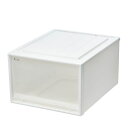 【送料無料】天馬 Fits フィッツケースクローゼット 幅44×奥行53×高さ30cm ホワイトクリア 53-44L