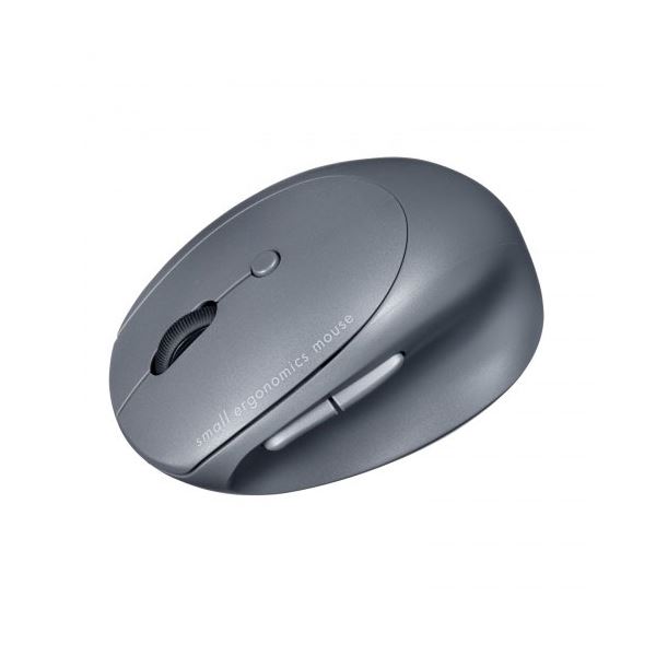 サンワサプライ 静音Bluetooth小型エルゴノミクスマウス 充電式 5ボタン ブラック MA-EBBS522BK