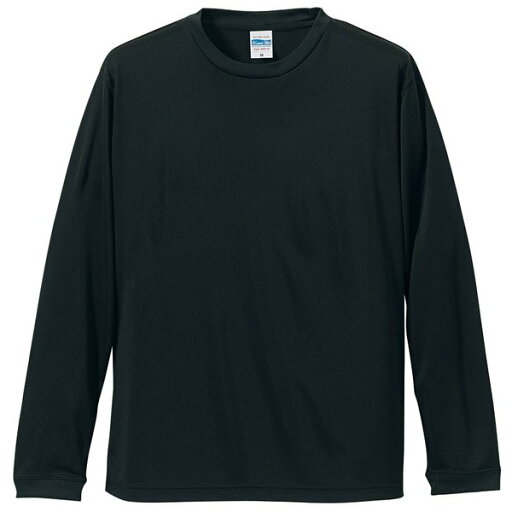 ロングスリーブ Tシャツ L ブラック UVカット 吸汗 速乾 シルキータッチ 袖リブ仕様 長袖 tシャツ ティーシャツ ロンT ロングスリーブ Tシャツ L ブラック UVカット 吸汗 速乾 シルキータッチ 袖リブ仕様 長袖 tシャツ ティーシャツ ロンT