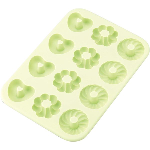 〔3個セット〕 ドーナツ型 ドーナツ焼き型 セット 約幅260mm ポンデ・波・ハート 食器洗い乾燥機対応 k..