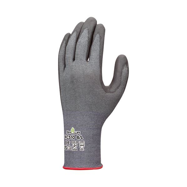 【送料無料】〔まとめ〕 ショーワグローブ XC510 フォルテックスウレタンパーム手袋 M グレー/ブルー XC510-M 1双 〔×5セット〕