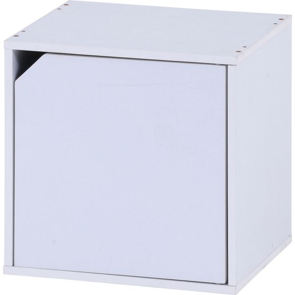 キューブボックス 扉付 ホワイト（WH） 組立品【代引不可】