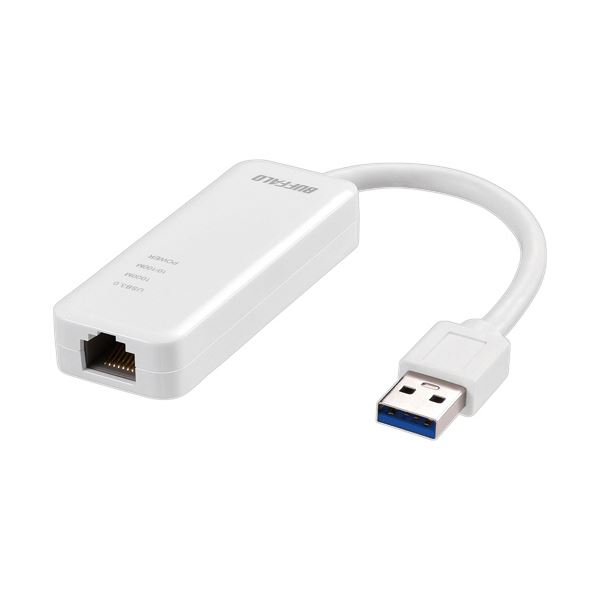 【送料無料】バッファローGiga対応 Type-A USB3.2（Gen1）用LANアダプター ホワイト LUA5-U3-AGTE-WH 1個