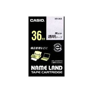 (まとめ)カシオ CASIO 透明テープ XR-36X 透明に黒文字 36mm【×2セット】 (まとめ)カシオ CASIO 透明テープ XR-36X 透明に黒文字 36mm【×2セット】
