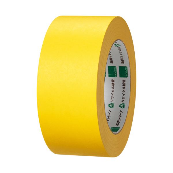 【送料無料】（まとめ）オカモト クラフトテープ 環境思い カラーNo.224WC 50mm×50m 黄 1巻【×10セット】(4)