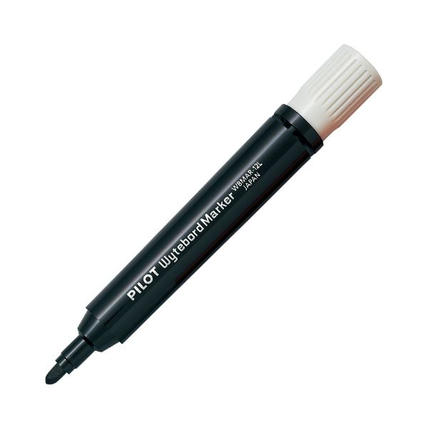 【送料無料】（まとめ） パイロットホワイトボードマーカー補充タイプ 中字・大型 ブラック WBMAR-12L-B 1セット（10本） 【×10セット】