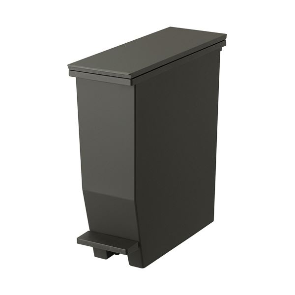 (まとめ) リス HOME&HOMEどこでも使えるペダルダストボックス 13L ダークグレー DS-980-115-5 1台 【×5セット】