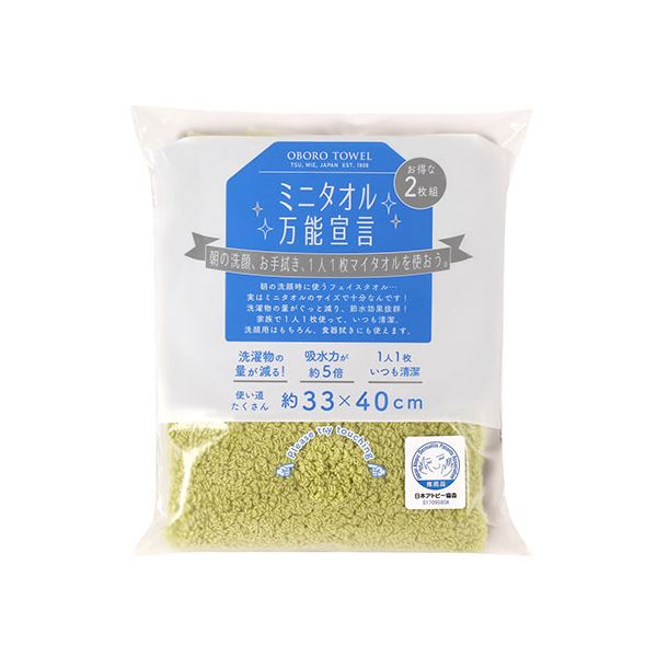 (まとめ) 本多タオル ミニタオル万能宣言 おぼろタオル ハンドタオル2枚組 ナチュラル系 BN-NAT 【×5セット】