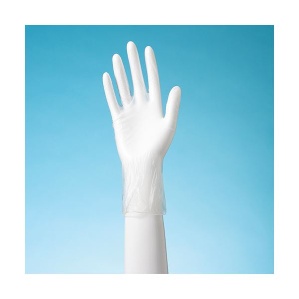 (まとめ）ショーワグローブ No.809ビニール手袋 パウダーフリー L 半透明 NO809-L 1箱（100枚）【×10セット】