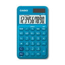 (まとめ)カシオ カラフル電卓 10桁 手帳タイプ レイクブルー SL-300C-BU-N 1台【×2セット】