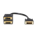 【送料無料】(まとめ) StarTech.com DVI-D分岐ケーブル ブラック 30cm DVI Dオス×1-DVI Dメス×2 DVISPL1DD1本 【...