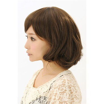 【送料無料】耐熱ウィッグ/コスプレ衣装 【ふわボブ ブラウン】 ネット付き ヘアアイロン可 『Wiggy Rich WIG』