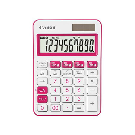 キヤノン カラフル電卓 LS-105WUC-PK ピンク キヤノン カラフル電卓 LS-105WUC-PK ピンク