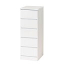 【送料無料】シャイン スリムチェスト5段 完成品【代引不可】