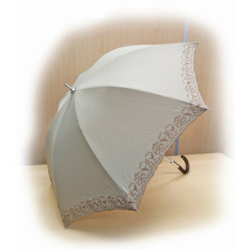 晴雨兼用 雨傘/日傘 【ベージュ】 親骨長さ47cm UVカット率99%以上カット テイジン ナノフロント使用 遮熱パラソル 晴雨兼用 雨傘/日傘 【ベージュ】 親骨長さ47cm UVカット率99%以上カット テイジン ナノフロント使用 遮熱パラソル