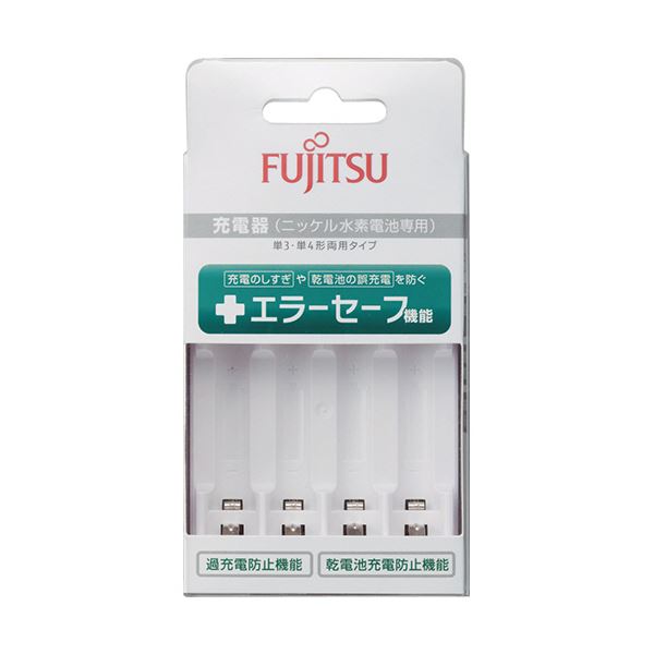 (まとめ) FDK 富士通ニッケル水素電池専用 スタンダード充電器 単3形・単4形用 FCT345F-JP(FX) 1個 【×3セット】
